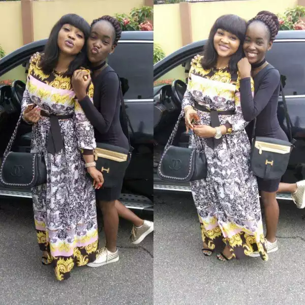Photo: Mercy Aigbe and Her Daughter, Michelle Pose For Beautiful Selfie